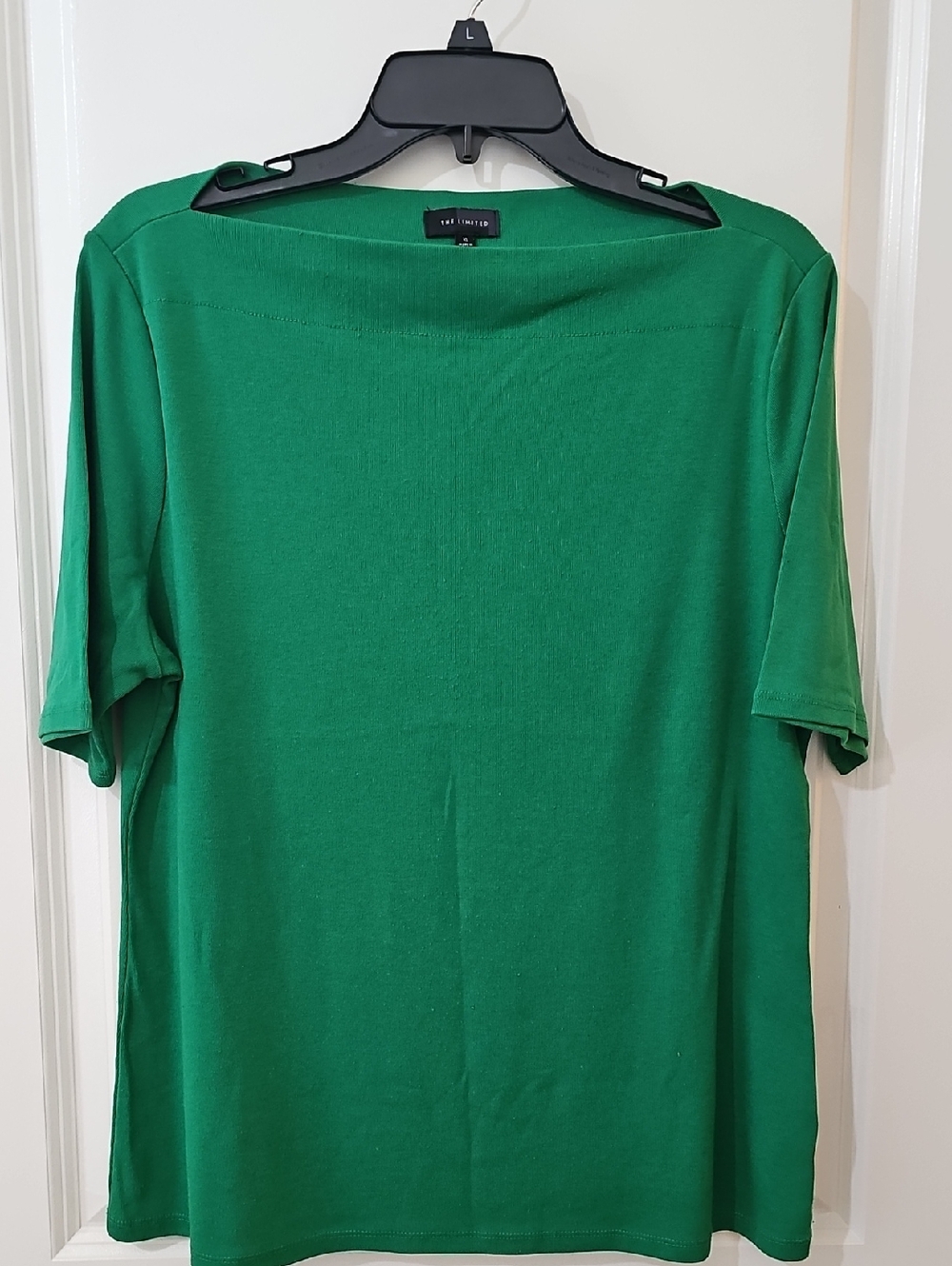 The Limited Collection Emerald Green Boatneck Short Sleeve Top